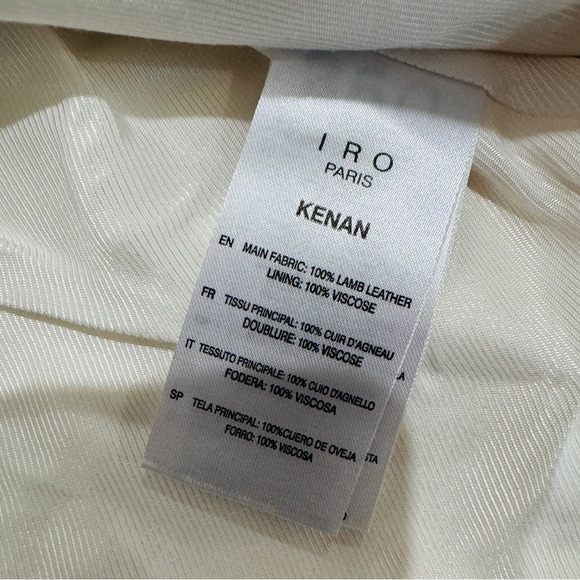 IRO Kenan Jacket in cream/  Beige NWOT - Picture 6 of 13